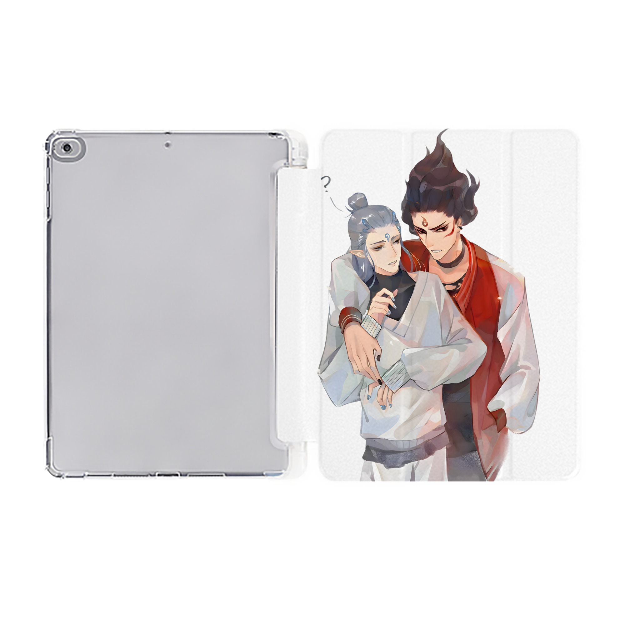 （画像用） Ne Zha 2 ナタ 魔童の大暴れ IPad ケース ペン収納付き 三つ折りスタンド PUレザー×シリコン 対応機種9.5/10.5/10.9インチ
